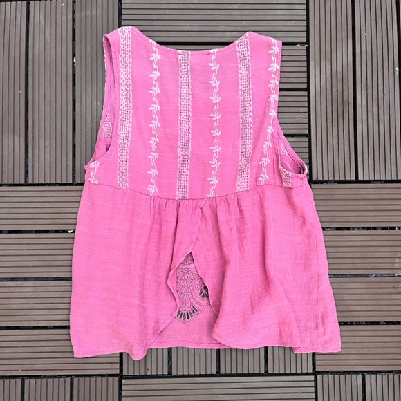 • Boho Embroidered Tank • - Picture 4 of 4